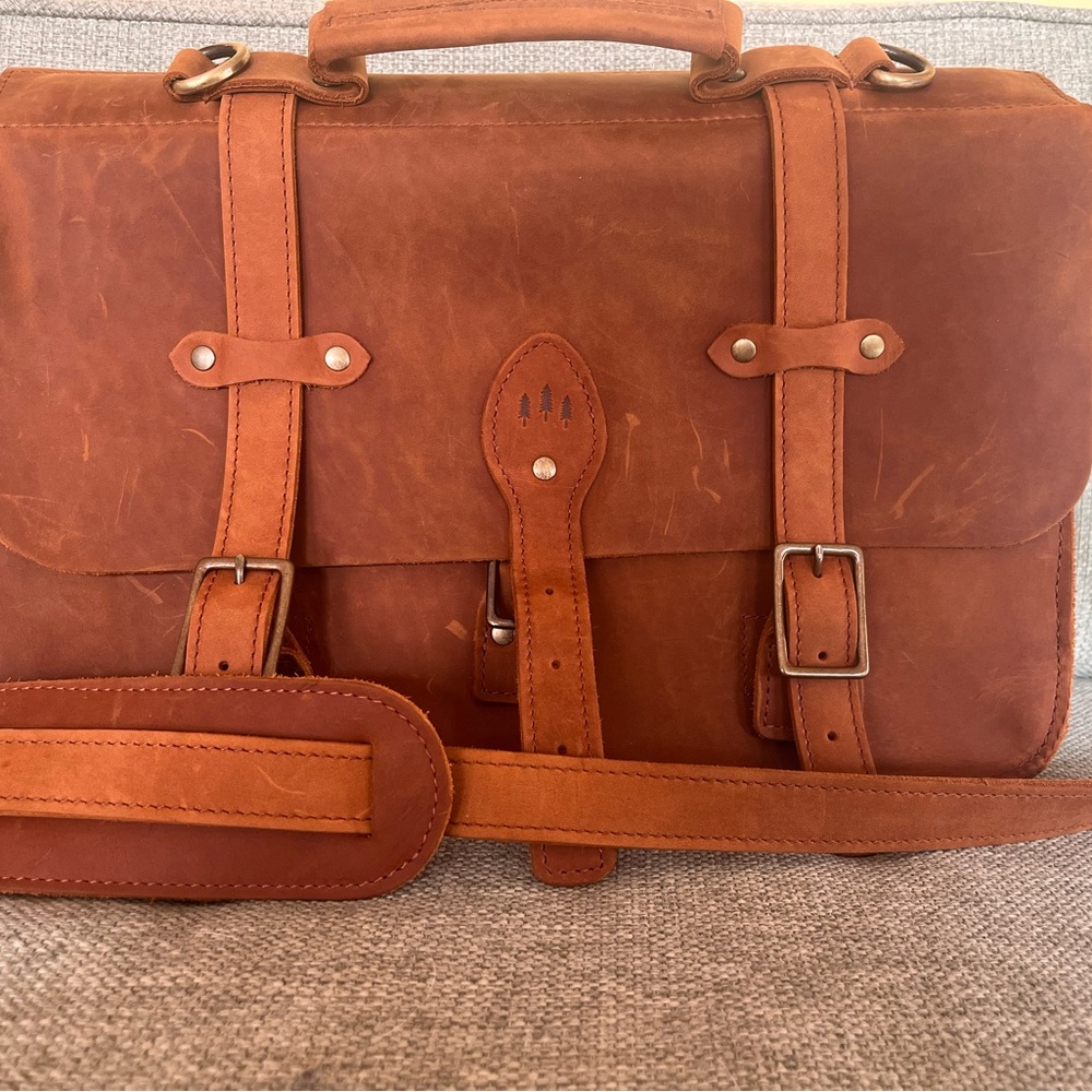 Brown Leather Men's Bag
